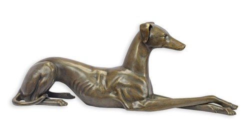 Sculpture bronze lévrier - sculpture,