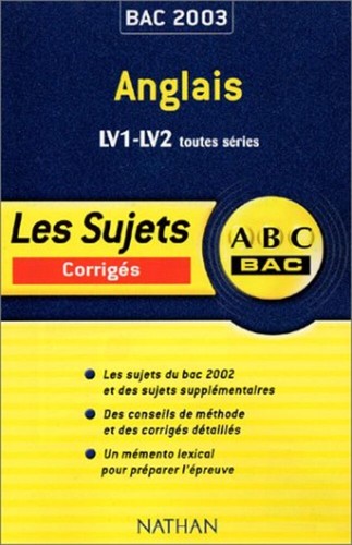 Abc bac anglais - anglais, lv1-lv2