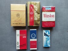 Anciens paquets de cigarettes