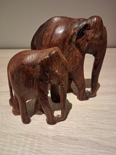 Paire elephant sculture en - paire,