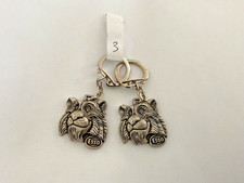 2 porte Clef tête Tigre Esso