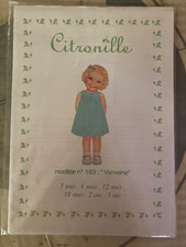 Patron  CITRONILLE   Modèle n° 183, Verveine.  Couture / Enfants /Bébés.