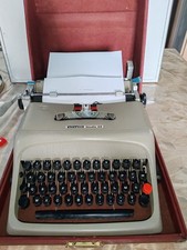 Ancienne Machine à écrire OLIVETTI Studio 44  Grise Vintage Bonne État 