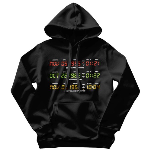 Hoodie affichage delorean - delorean,