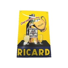 plaque émaillée RICARD Cinq