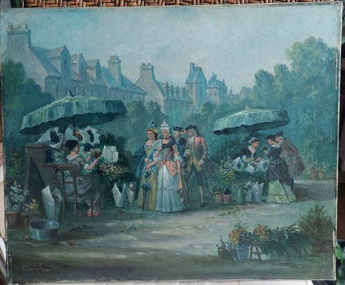 Tableau huile sur toile - tableau,