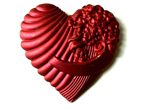 Magnifique broche coeur rouge - magnifique,
