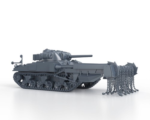 Wwii usa sherman m4a4 crab - m4a4,