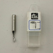 Elu E45083 HSS Fraiseuse À Plongée Hélicoïdale - 8mm Tige - D:5mm I:14mm L:60mm