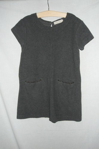 Zara girl robe grise hiver - robe,