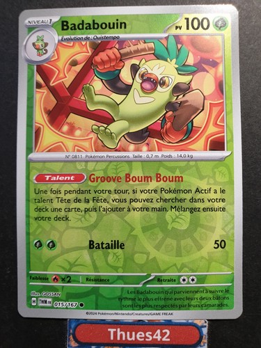 Carte pokémon badabouin - carte,