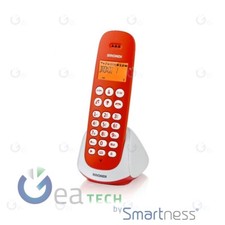 Brondi Adara Téléphone Cordless Grand Écran Rétroéclairé Blanc Rouge