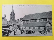 CPA Normandie 14 - HONFLEUR Calvados Le MARCHÉ Belle Animation Charrette Cheval