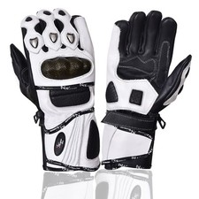 Gants moto cuir racing - cuir,