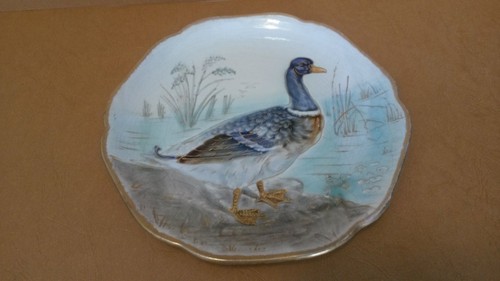 Rare assiette canard - , barbotine
