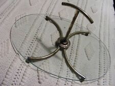 Plateau à fromage verre et  Metal Argenté