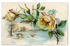 chromo publicitaire paysage et