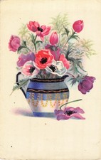 CP ILLUSTREE VASE ANSE FLEURS - 34814