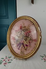 Ancien Cadre Ovale en Bois |