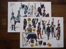 RIGO LE PLUMET SERIE U TRAIN ARTILLERIE/GENIE NAPOLEON 2 PLANCHES U17/U28