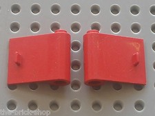 Portes LEGO VINTAGE red  doors 3188 & 3189 /Set 180 8155 8153 4563 374 347 658..