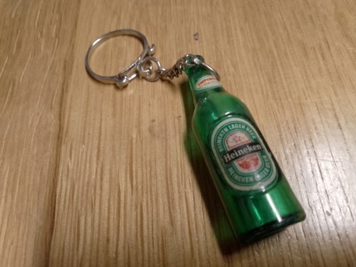 Porte clé bouteille - bouteille, heineken