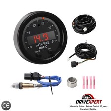 Jauge AFR Numérique 52Mm Capteur Oxygène LSU 4.9 UEGO Large Bande Voiture ECU