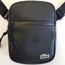 Sacoche Zippée Noire Lacoste