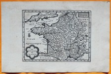 VAN DER AA Gravure originale c1725 CARTE DU ROYAUME DE FRANCE Lotharingie Quercy