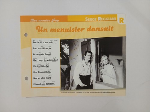 Carte fiche serge reggiani - fiche,