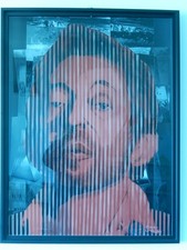 Gainsbourg Tableau sous plexi   Format 80x60cm Edition limitée numérotée 8ex