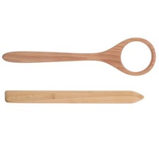  Lot de 2 fouets à pain au levain, mélangeur de pâte danois en bois, agitateur