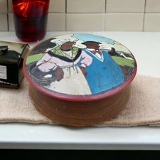 Boite en bois pyrogravée