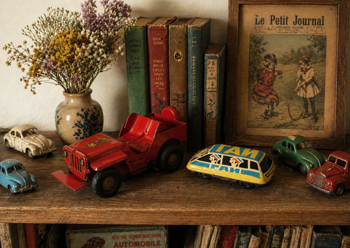 Vintage tin toy car - en, tôle