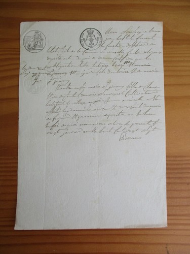 Vieux papiers environ 1800 - vieux,