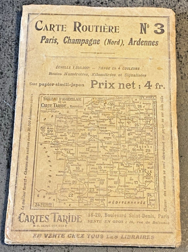 Carte routière taride paris - carte,