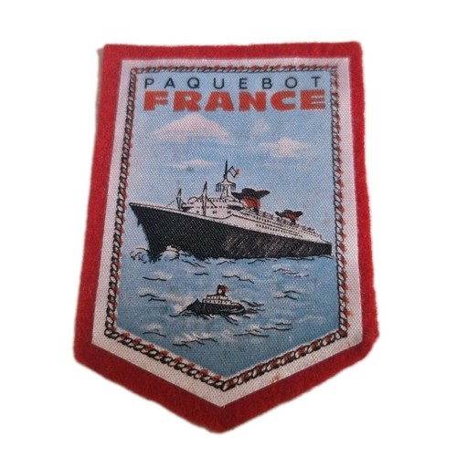 Rare écusson paquebot - paquebot, france