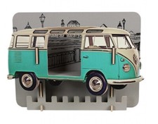 VW combi T1 turquoise porte manteaux kit en bois éco certifié Werkhaus