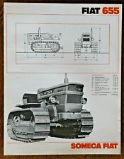 prospectus brochure tracteur chenilles Fiat 655 prospekt tractor trattore