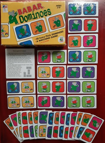 Babar dominoes kids matching - babar,