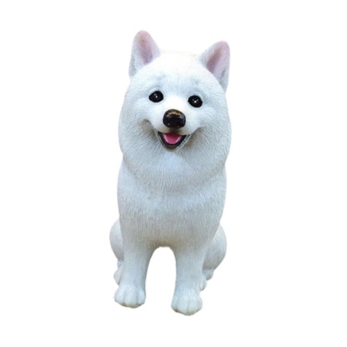 Figurine chien samoyède - figurine, en