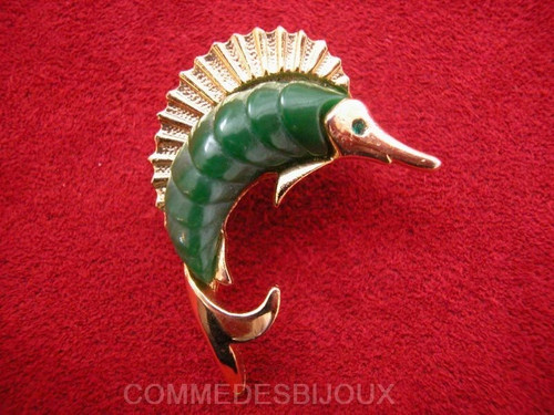 Broche vintage espadon - vintage, poisson
