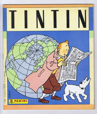 TINTIN / Hergé  ALBUM d'autocollants / vignettes  PANINI  1989  COMPLET   TTBE