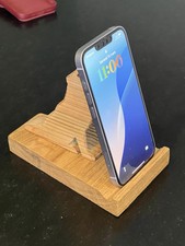 support téléphone Loup Bois Massif Décoration Bureau