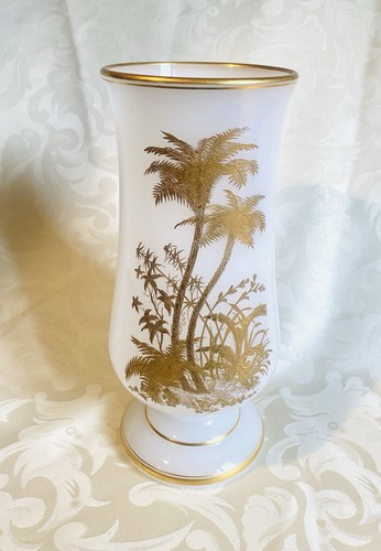 Vase opaline blanche decor - blanche,