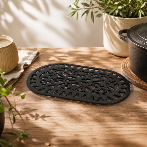 Dessous plat fonte - de, noir