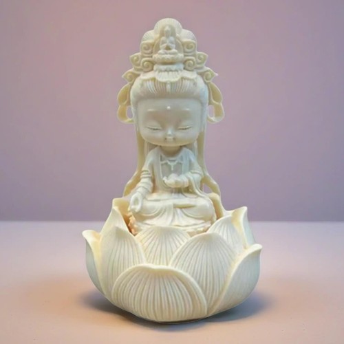 Small buddha statue baby - statue, 5"