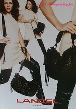 PUBLICITE LANCEL SAC A MAIN DE 2005 BAG BOLSO FRENCH AD PRINT PUB COULEUR