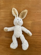 Doudou Peluche lapin blanc beige LES PETITES MARIE ARTIS 25 Cm