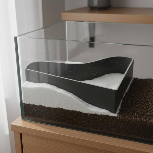 Paroi angle aquarium - paroi, d'aquarium